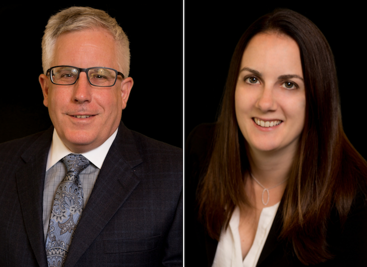 Attorneys John Naylor and Jennifer Braster