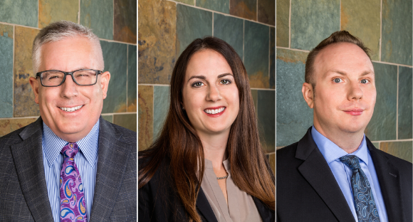 Jennifer Braster, Joh Naylor and Andy Sharples of Naylor & Braster, Attorneys at Law